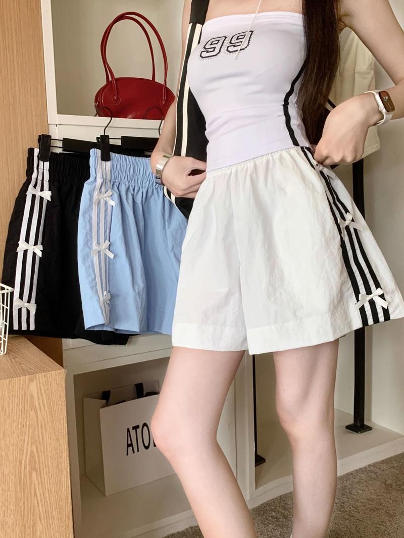 Product Introduction of Ice Silk Quick-Drying Wide-Leg Pants Women's Summer Thin Loose plus Size Casual Fitness Yoga Hot Pants Sports Pants 2