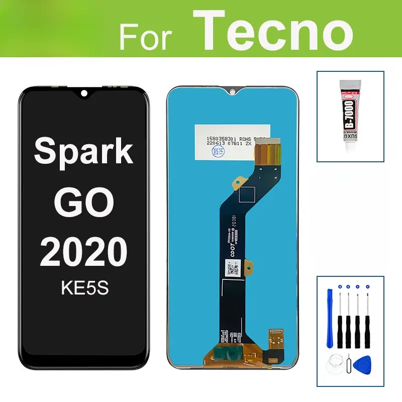 For Tecno Spark Go 2020 LCD Display KE5 KE5S Touch Screen