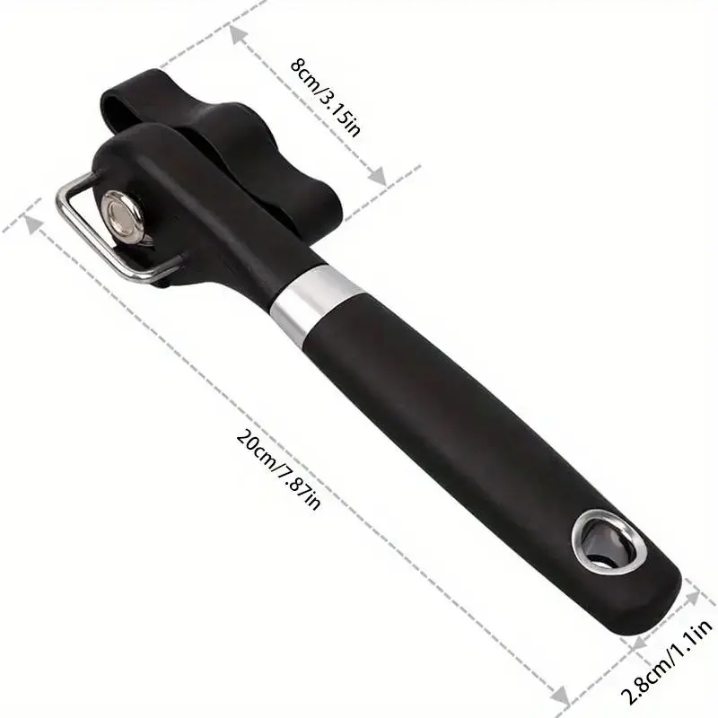 Stainless Steel Can Opener, 1 Count Multifunctional Kitchen Gadget for Effortless Opening Of Cans, Kitchen Utensils & Gadgets, Summer Gift Ideas 1