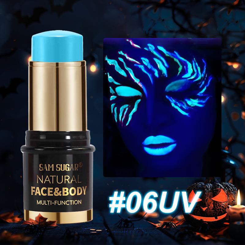 SAM SUGAR 12 Màu UV Halloween Sơn Huỳnh Quang Dán Mặt Cơ Thể Kem Trang Điểm Tiệc Sân Khấu -Xiii 6