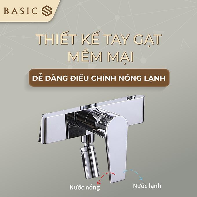 Sen cây nóng lạnh Basic BW-606SV, đồng mạ chrome cao cấp, chân 7 lớp chống ăn mòn 2
