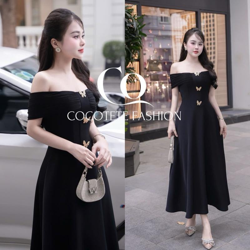 Product Introduction of COCOTETE - Váy Trượt Trễ Vai Dáng Xoè Thướt Tha Thiết Kế Dự Tiệc Duyên Dáng 30