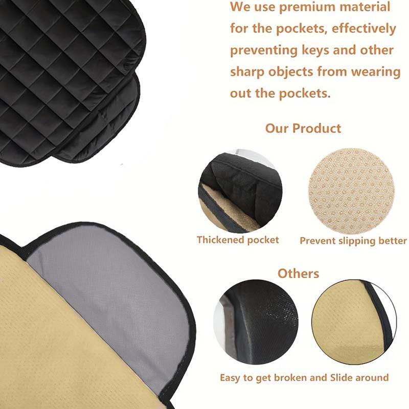 Solid Color Car Front Seat Cushion, Non-slip Non-binding Car Seat Cover, Car Seat Protector, Universal Car Interior Accessories, Car Decor, Girly Car Accessory 2