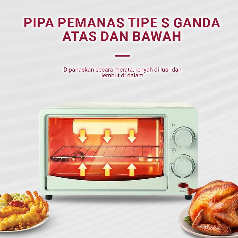 Oven Finito Elektrik 12 Liter Low Watt/Pemanggang Listrik 5