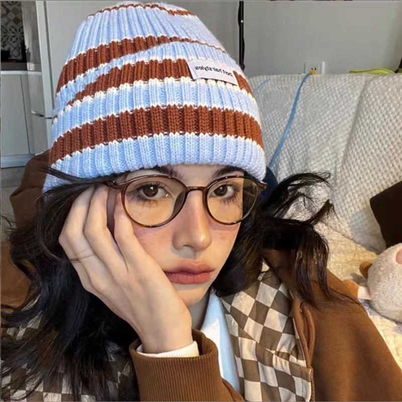 Gọng Kính Tròn Nhỏ Thiết Kế Cổ Điển Nghệ Thuật Màu Nâu, Kính Chống Ánh Sáng Xanh Hợp Xu hướng Kính Trơn Hàng Mới Về