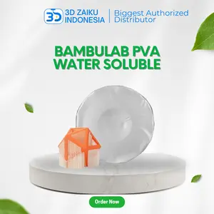 Bambulab PVA Water Soluble 3D Filament for 3D Printer Support Clean Smooth Support Surface
