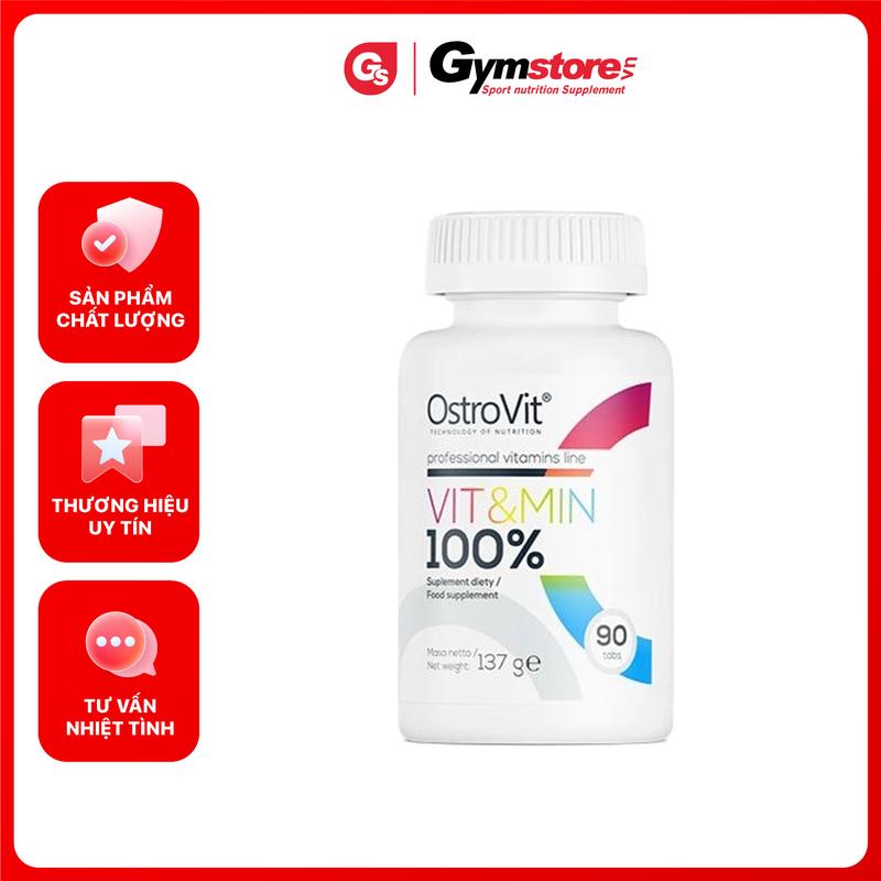  Viên uống tổng hợp Ostrovit Multi Vitamin Vit&Min 90 Tablets | Made in Poland 