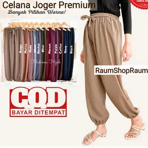 Celana Joger Wanita Premium Standar dan Jumbo best quality