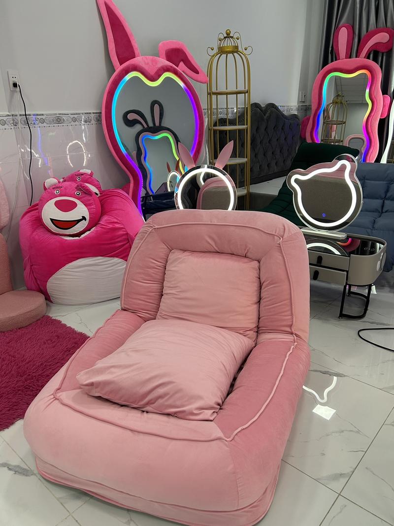 Product Introduction of Ghế Lười Sofa Ú Thư Giãn Tặng Kèm 2 gối nằm , Gập 5 Cấp Độ tiện lợi - Hàng Loại 1 6