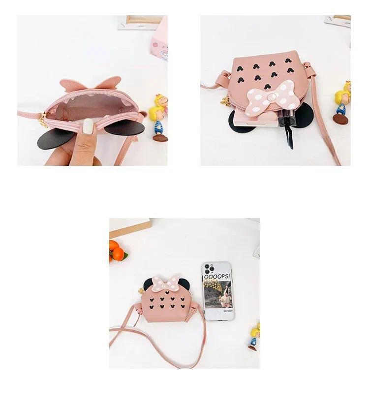 Product Introduction of Cute Princess Girl Coin Purse Crossbody Bag Children's Wallet Coin Bag Cute Cartoon Bow Kids Side Bags Bowknot Shoulder Bag 38