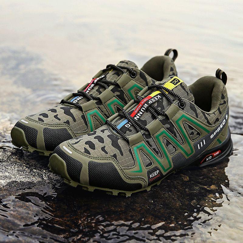Product Introduction of 2023 Cross-Border Hiking Shoes Men's plus Size Lightweight Casual Mountain Running Shoes Riding plus Size Outdoor Hiking Shoes Non-Slip 10