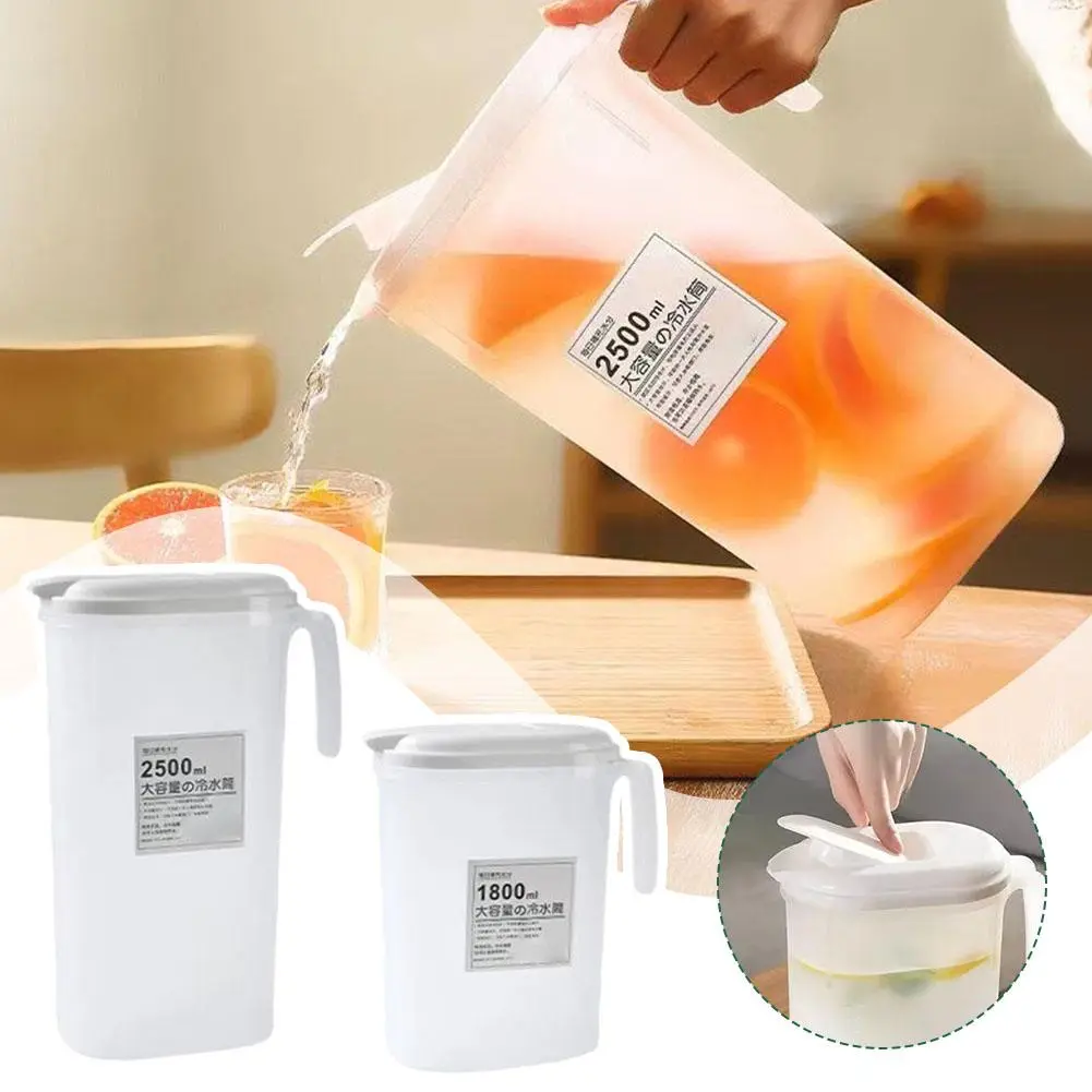 Bình Nước Lạnh Dung Tích Lớn, 1.8 / 2.5L, Có Tay Cầm, Máy Uống Nước, Thích Hợp Cho Gia Đình, Nước Tủ Lạnh Y2I8