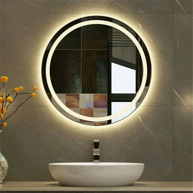 Cermin Wastafel Layar Sentuh Gantung Cermin LED Kamar Mandi 4