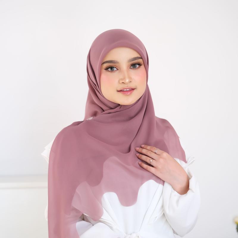 Hijab Segiempat Lasercut Gelombang Polycotton Bella Square 5