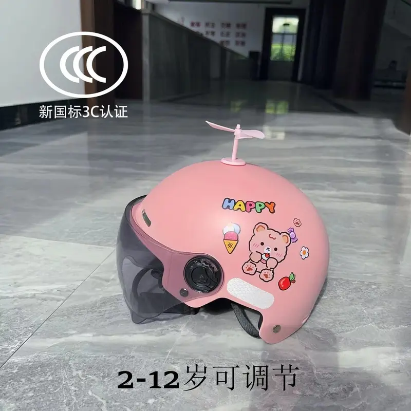 Mũ bảo hiểm trẻ em, Tiêu chuẩn quốc gia mới, Được chứng nhận 3C, Thích hợp cho xe Điện cho trẻ em, Có thể điều chỉnh, Siêu dễ thương, Chống sốc, Phù hợp cho bé từ 2-10 tuổi 8