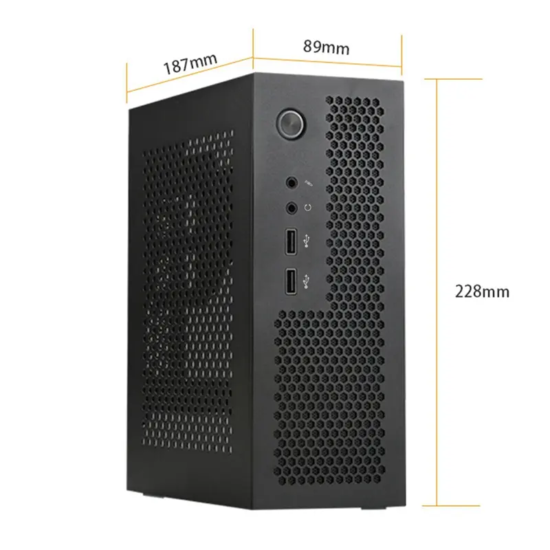 A09 HTPC Computer Case Mini ITX Gaming PC Chassis Desktop Chassis USB2.0 Computer Case Home Computer Case