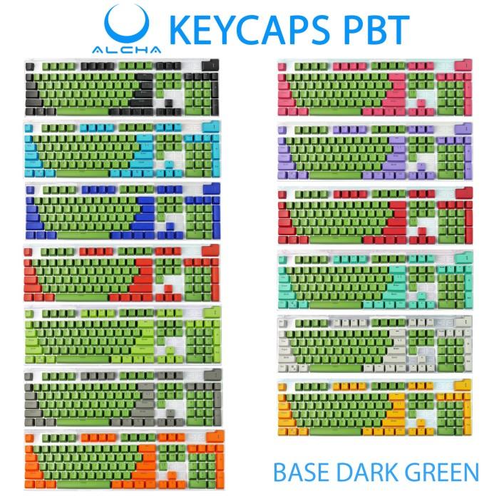 ALCHA KEYCAPS PBT DOUBLE SHOT CUSTOM MIX 2 WARNA MECHANICAL KEYBOARD - RANDOM 4