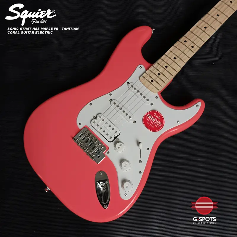 SQUIER SONIC STRATOCASTER HSS MAPLE FB GUITAR ELECTRIC - THC 2