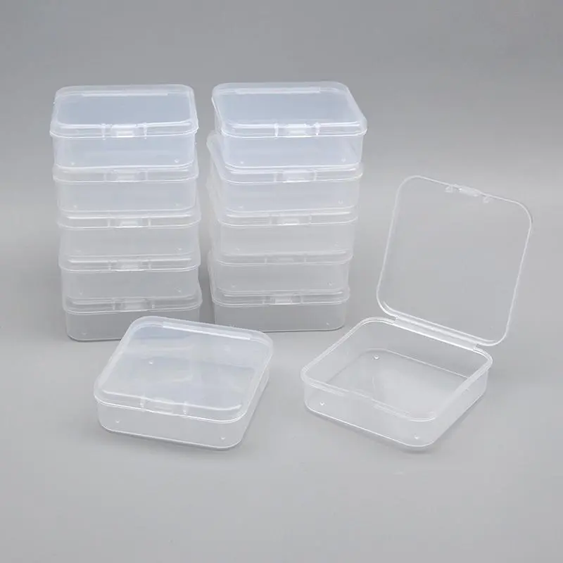 Small Transparent Storage Box (12pcs), Mini Storage Box for Small Items, Easy to Carry Small Parts, and Accessories 0