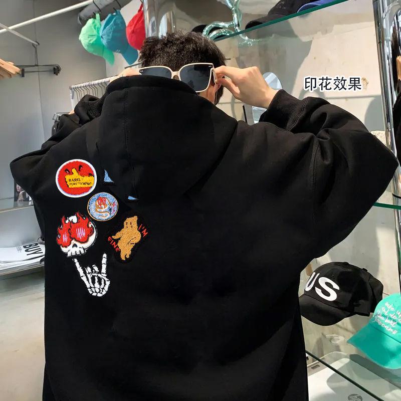 Product Introduction of Áo Hoodie Phong Cách Đường Phố Cho Nam, Phong Cách Năm Mới, In Chữ Mỹ Lót Lông Cừu, Dày Dặn, Dáng Rộng Vừa Vặn, Áo Phong Cách Ins, Dành Cho Nữ 23
