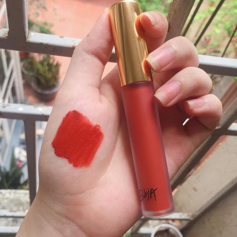 Son kem Bbia Last Velvet Liptint Màu 12 cam cháy
