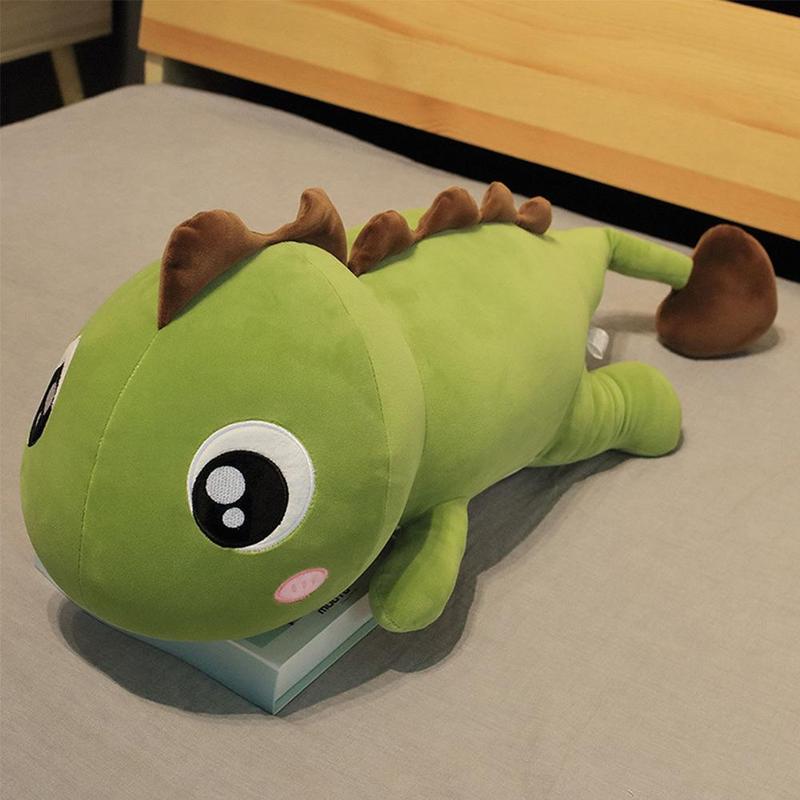 Product Introduction of New Style 80-140CM Long Lovely Dinosaur Plush Toys Soft Cartoon Animal Dinosaur Stuffed Doll Pillow Birthday Gift 9