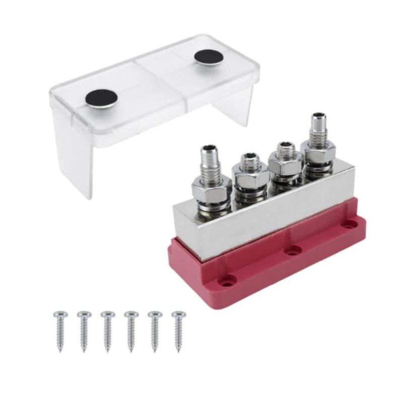 Marine RV 600A Battery Ground Buss Bar Space Saving Spare Parts with Cover 5