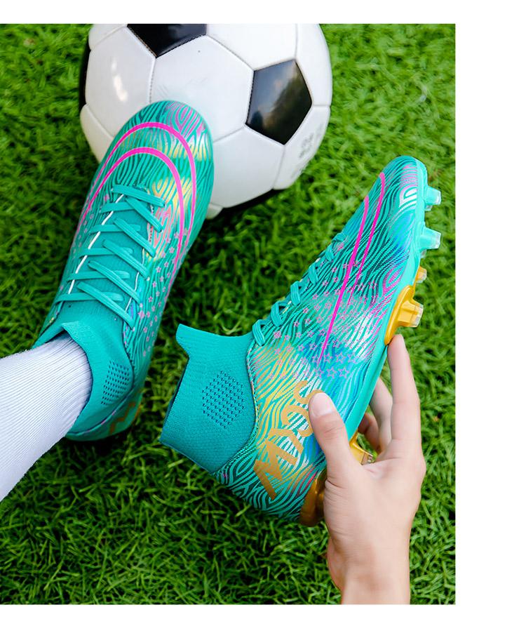 Product Introduction of Fustal！35-45 Ready Unisex Plus Size Training Football Shoes Fashion All-terrain Football Shoes Wide Last Soccer Shoes 22