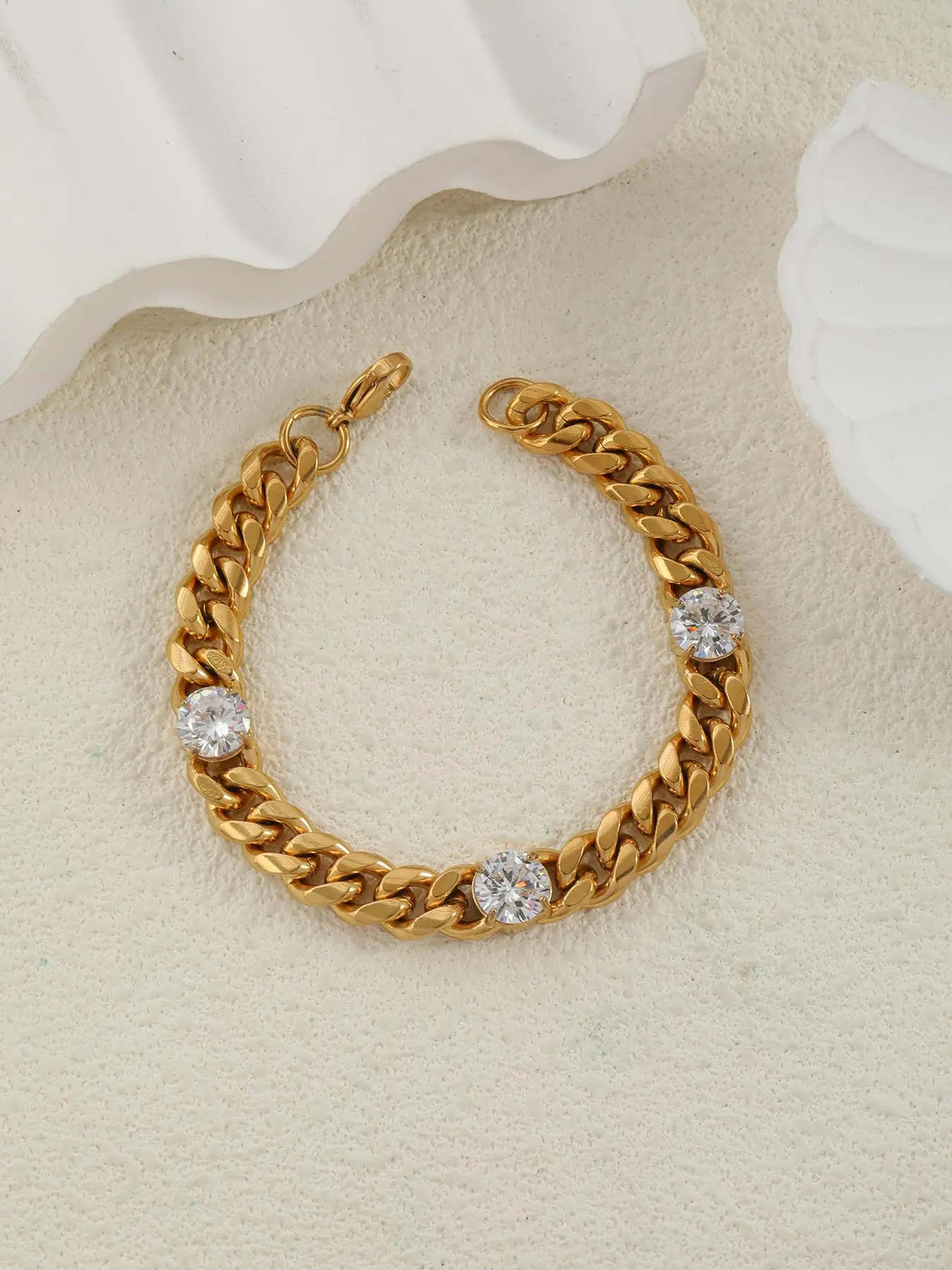 Fashionable Chain Design Bracelet, Fashion Jewelry for Party, Daily Clothing Decor, Trendy All-match & Exquisite Jewelry for Birthday Gift