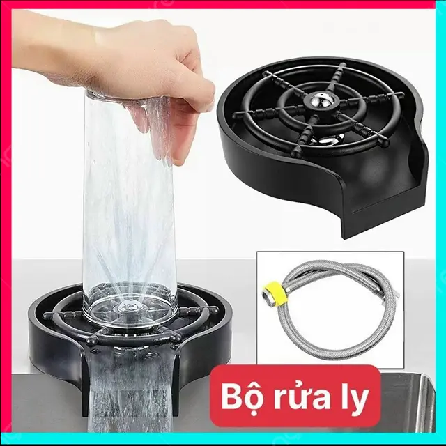 Bộ Dụng Cụ Rửa Ly Cốc Vòi Phun Nước Tự Động Tiện Lợi Sạch Sẽ 2