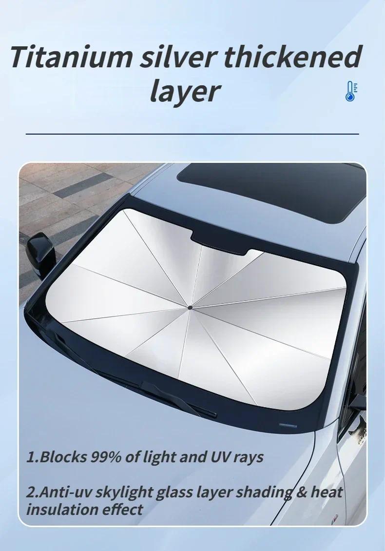 Product Introduction of For Car Windshield Sunshade Umbrella Mazda Axela CX-30 CX-30 EV CX-50 CX-5 CX-90 CX-3 CX-5 CX-9 CX-4 CX-8 Car Front Shading Car Exterior Sunshades Accessories 4