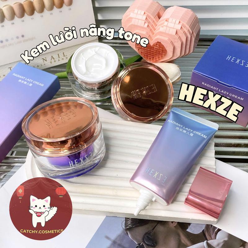 [HEXZE] Kem Lười Nâng Tone Hexze, Nâng Tone Tự Nhiên, Radiant Lazy Cream, 50g