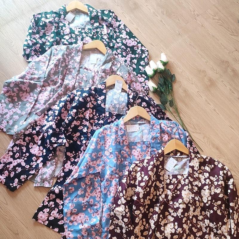Kebaya Kutubaru Sakura Floral Bunga Cantik Modern Bridesmaids Cotton 0