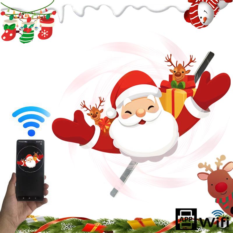 3D Advertising Projector Wifi Led Sign Holographic Lamp Player Remote Advertise Display 3D Fan Hologram Projector Logo Light - Image 7