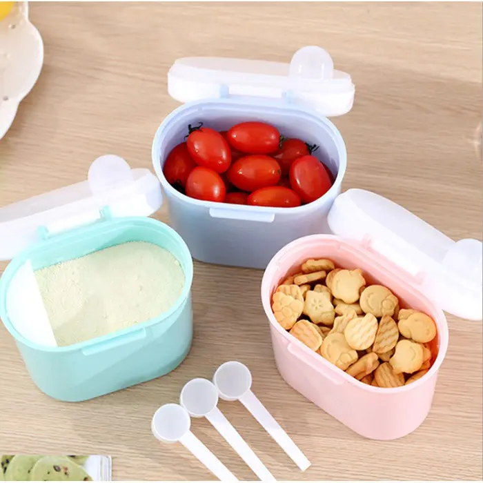 PA031 Kotak Susu Premium Anti Tumpah Wadah Tempat Penyimpanan Bubuk Model Toples Import Bayi Mommy Peralatan sendok Powder