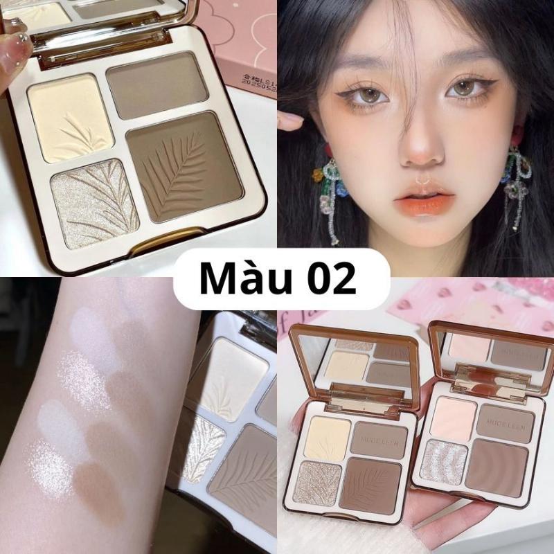 Product Introduction of Bảng Phấn Bắt Sáng Tạo Khối 3D Bảng Phấn Trang Điểm Makeup Highlight Phấn Khối 4 Màu Lâu Trôi Chống Thấm Nước DANA 14