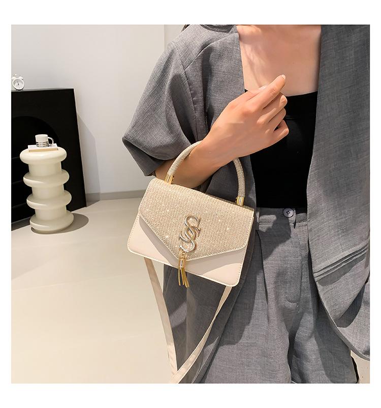 Product Introduction of Túi Vuông Nhỏ Chất Lượng Cao, Thời Trang Mới, Thiết Kế Chữ Cái Và Tua Rua, Dây Xích Xích, Thích Hợp Cho Phụ Nữ, Túi Đeo Vai Tongqin, Phổ Biến Năm Nay Bag 12