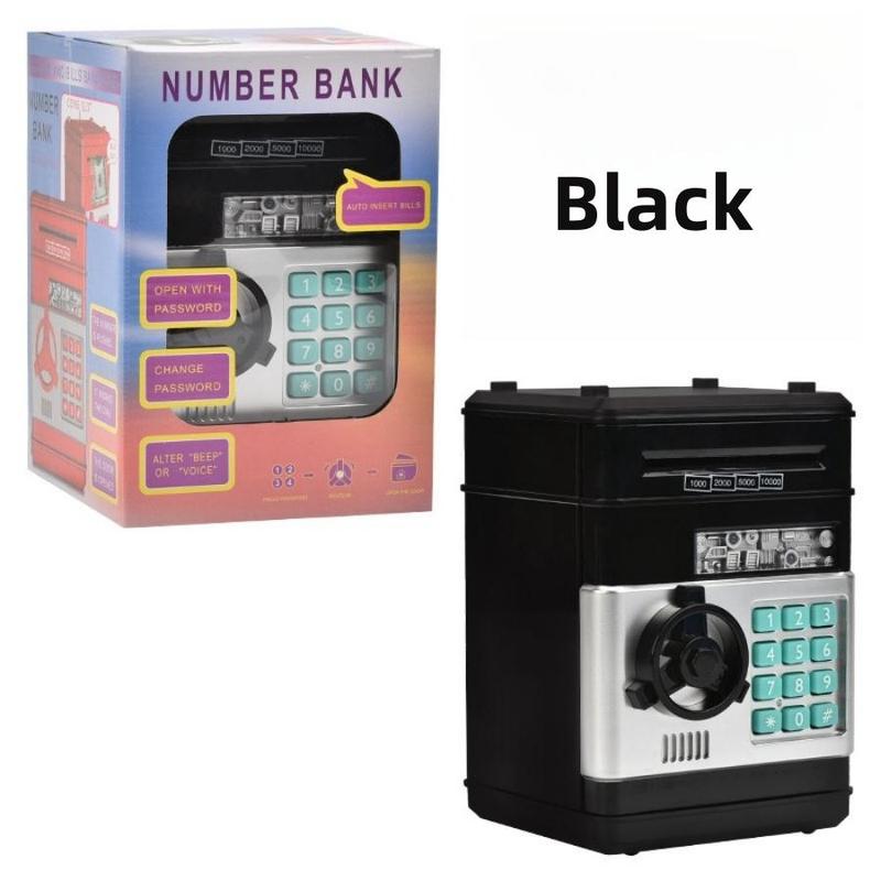 Electronic Coin Savings Bank, Atm Savings Bank Coin Scroll Storage Box, Novelty & Gag Toy, Stocking Filler, Electronic Atm Yabao Pounds, Valentine's Day Gift 5