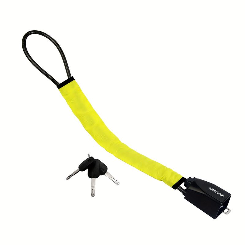 Khóa an toàn trên ô tô, chịu lực nặng, Chống trộm, Combo vô lăng và dây An Toàn, dành cho xe Golf và Kia, Bọc vải màu vàng, Bảo vệ bền và khả năng hiển thị cao, 1 cái 0