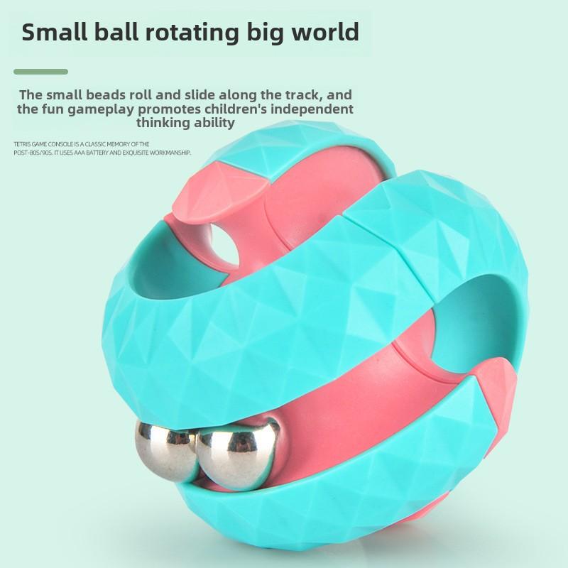 Diamond pattern ball track ball gyro magic cube decompressio - TikTok ...