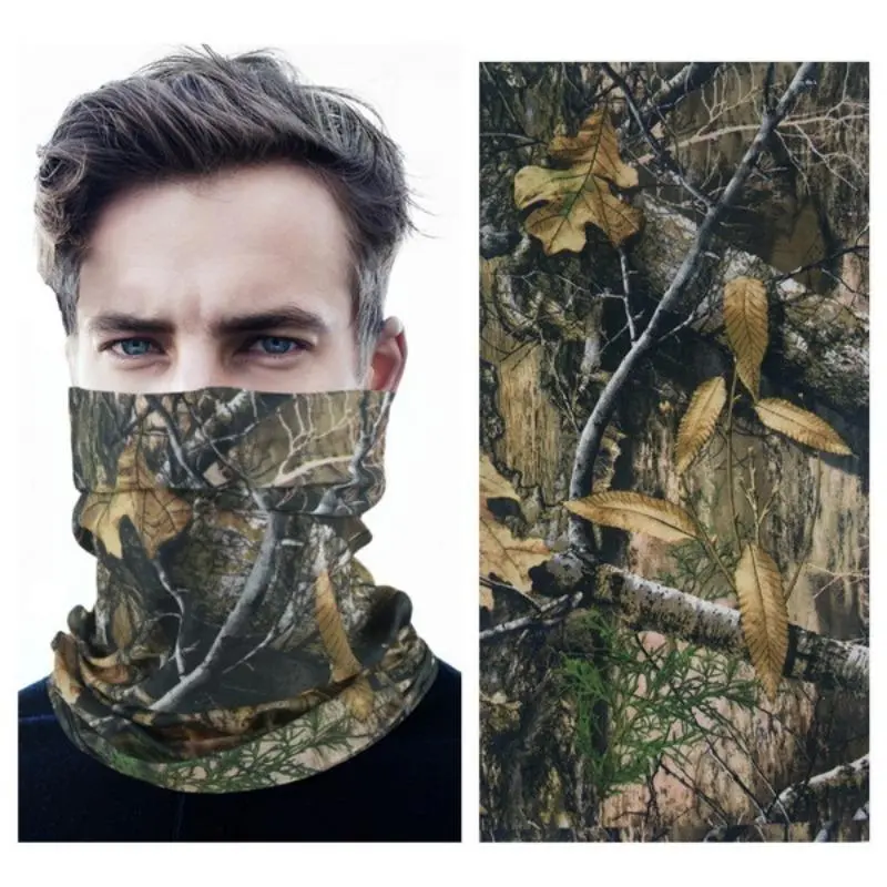 Outdoor Camouflage Pattern Headscarf, 5 Counts/set Breathable Dustproof Cycling Magic Headscarf, Multifunctional Sports Headscarf for Men & Women 2