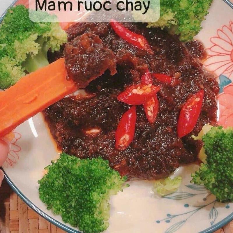 Mắm ruốc chay Hoa Lạc 200gr /hủ ( đạm đậu nành sả ớt)