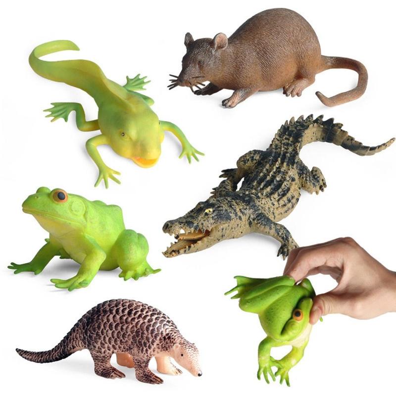 Product Introduction of Education Toy Soft Squid Squeeze Sea Animals Crab Model Octopus Simulation Marine Animals TPR Action Figures Sea Life Model Children Toy 9