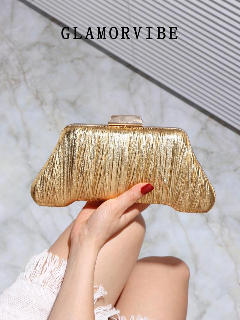 Product Introduction of Women's Elegant Glittering Evening Bag, Exquisite Trendy Clutch Bag, Fashionable Bag for Party Decoration 3