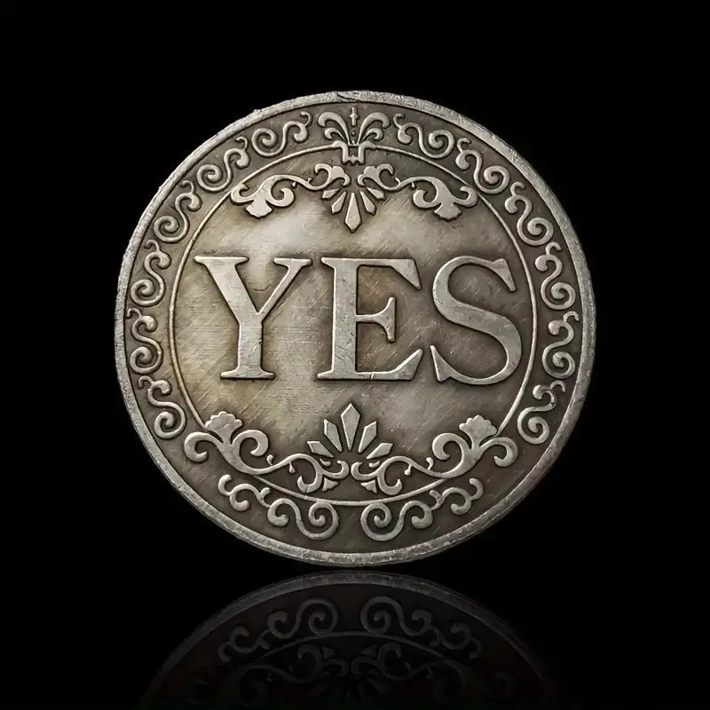 Yes No Decision Maker Lucky Coin, 1 Count Double-sided Commemorative Coin, Collectible Gift for Friends, Classmates, Family 8