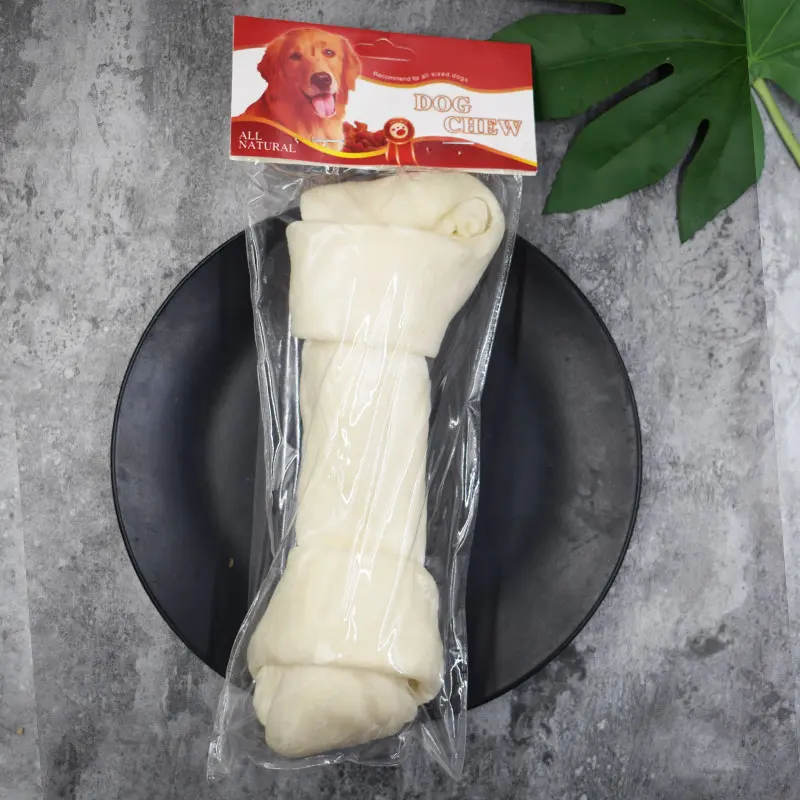 Xương Da Bò Xoán Hai Đầu Vị Sữa Xương Gặm Sạch Răng Cho Chó Pet xương canxi cho chó xương sữa cho chó 4