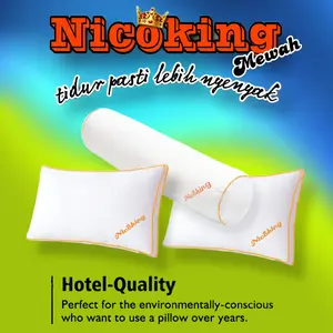 2 Bantal Dan 1 Guling Nicoking Mewah Bantal Dan Guling Hotel Tipe Mewah Empuk Lembut Besar