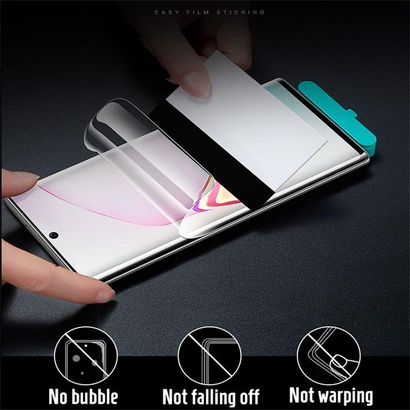 Product Introduction of Ultra thin HD 3D Protective Cover For Samsung Galaxy Note 10 / 10+ Plus Screen Protectors Hydrogel Film 20