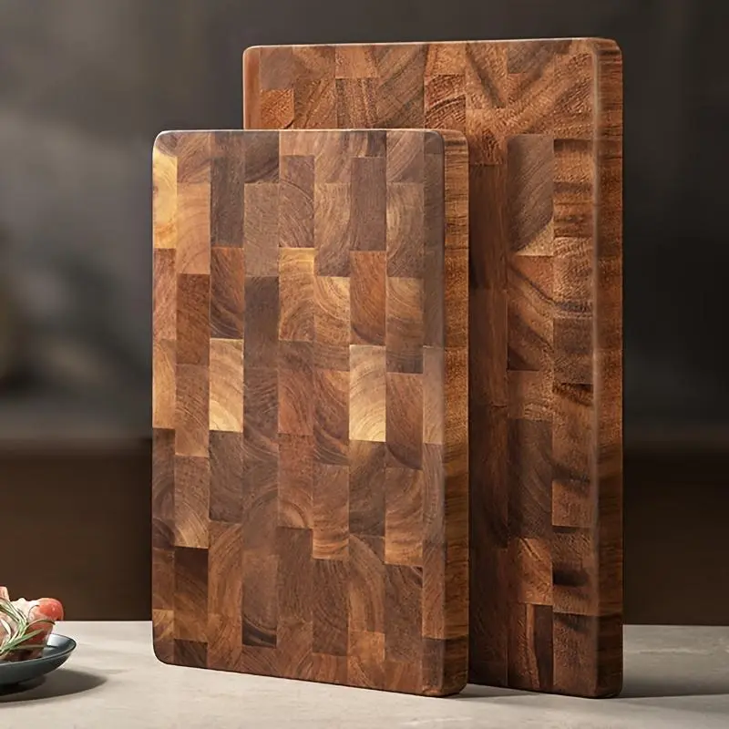 Wooden Cutting Board, 1 Count Durable Meat Cheese Fruit Vegetables Chopping Board, Kitchen Utensils for Home Cooking Dormitory Dining Room
