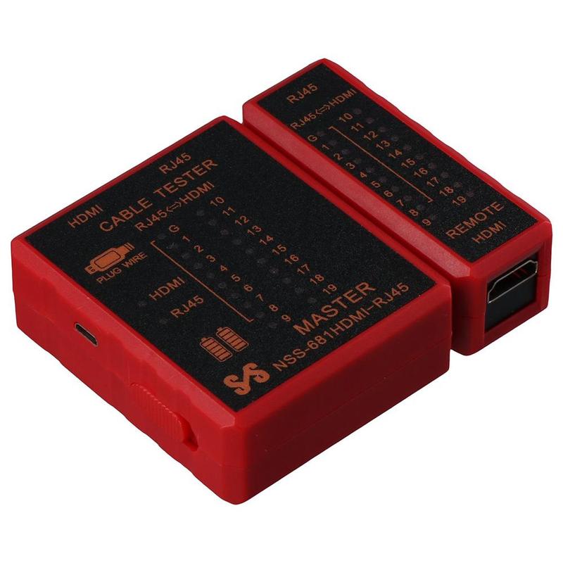 Di động Chạy bằng pin Thiết bị kiểm tra cáp mạng Nhựa Bộ kiểm tra Ethernet Máy…
